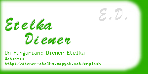 etelka diener business card